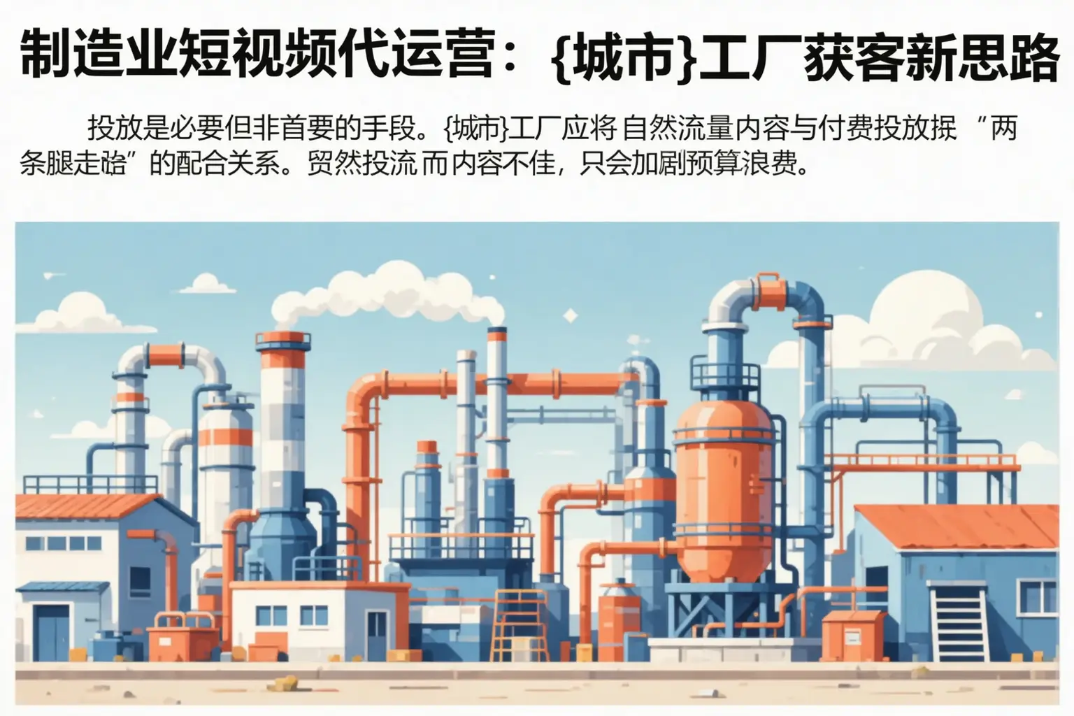 制造业短视频代运营：安国工厂获客新思路